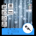 Aigostar - LED-ulkovalosarja 120 LED / 8 toimintoa 3×0,7 m IP44 kylmänvalkoinen + kaukosäädin