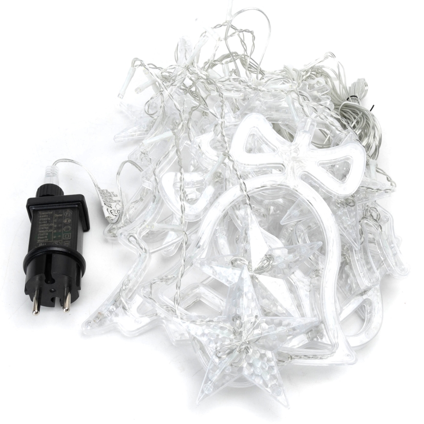 Aigostar - LED-ulkojouluvalosarja 120 x LED / 8 toimintoa 3 x 0,6 m IP44 kylmänvalkoinen + kaukosäädin