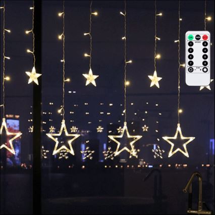Aigostar - LED-ulkovalosarja 120xLED/8 toimintoa 3x0,6 m IP44 lämmin valkoinen + kaukosäädin