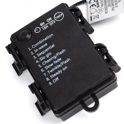 Aigostar - LED-ulkovalosarja 150xLED/8 toimintoa 3xAA 15,3 m IP44 monivärinen