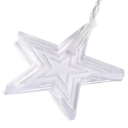 Aigostar - LED-ulkovalosarja, 168 LED, 8 toimintoa, 3 x 1,5 m, IP44, lämmin valkoinen, tähtikoristeet