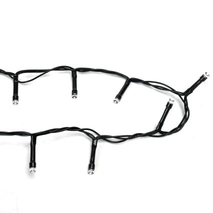 Aigostar - LED-ulkoketju 400 LEDiä, 8 toimintoa, 4×AA, 20,3 m, IP44, monivärinen