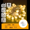 Aigostar - LED-ulkovalosarja 50xLED/3xAA/8 toimintoa 5,3 m IP44 lämmin valkoinen