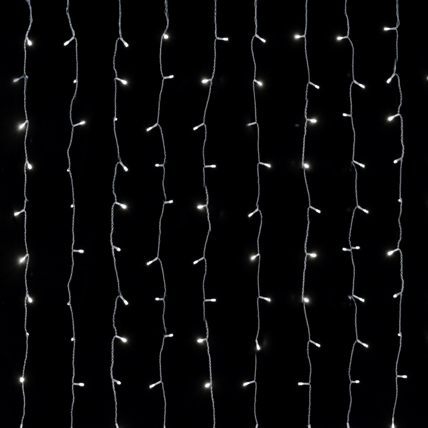Aigostar - LED-valoketju ulkokäyttöön, 558 LEDiä, 3×1,8 m, IP44, kylmänvalkoinen