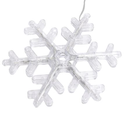 Aigostar - LED-ulkovaloketju 84xLED/8 toimintoa 1,2x1m IP44 kylmänvalkoinen lumihiutaleilla