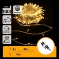 Aigostar - LED-ulkovalosarja jouluksi 1000xLED/8 toimintoa 50m IP44 lämmin valkoinen