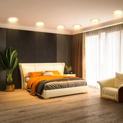 Aigostar - LED upotettava valo LED/12W/230V 3000K halkaisija 17,5 cm valkoinen