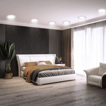 Aigostar - LED upotettava valo LED/12W/230V 6500K halkaisija 17,5 cm valkoinen