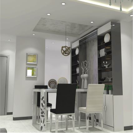 Aigostar - LED upotettava valo LED/21W/230V halkaisija 20 cm 6000K valkoinen