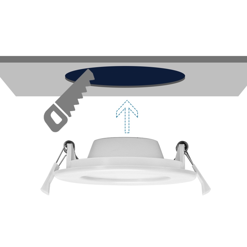 Aigostar - LED upotettava valo ULTRATHIN LED/9W/230V 6000K valkoinen