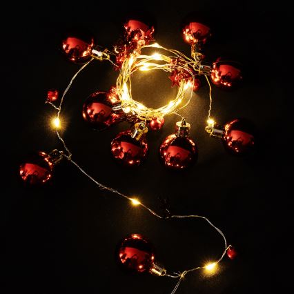 Aigostar - LED-valoketju 20 x LED, paristokäyttö (3 x AA), 2 m, lämmin valkoinen