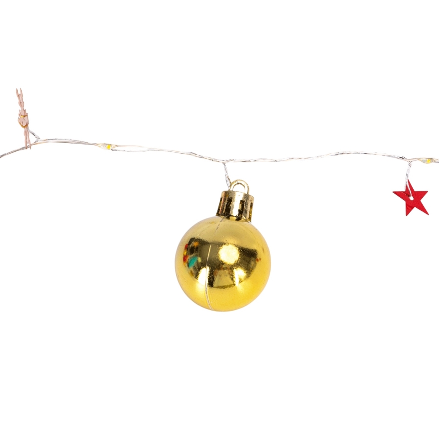 Aigostar - LED  valoketju 20xLED/3xAA 2m lämmin valkoinen