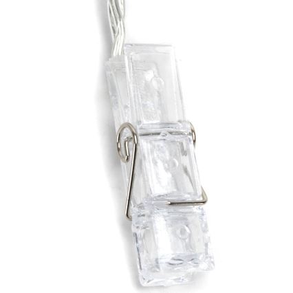 Aigostar - LED-valoketju 20xLED/5W/USB 6 m lämmin valkoinen