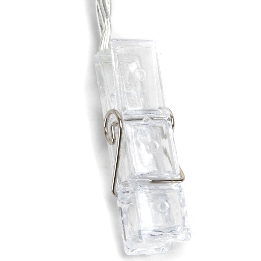 Aigostar - LED-valoketju 20xLED/5W/USB 6 m lämmin valkoinen