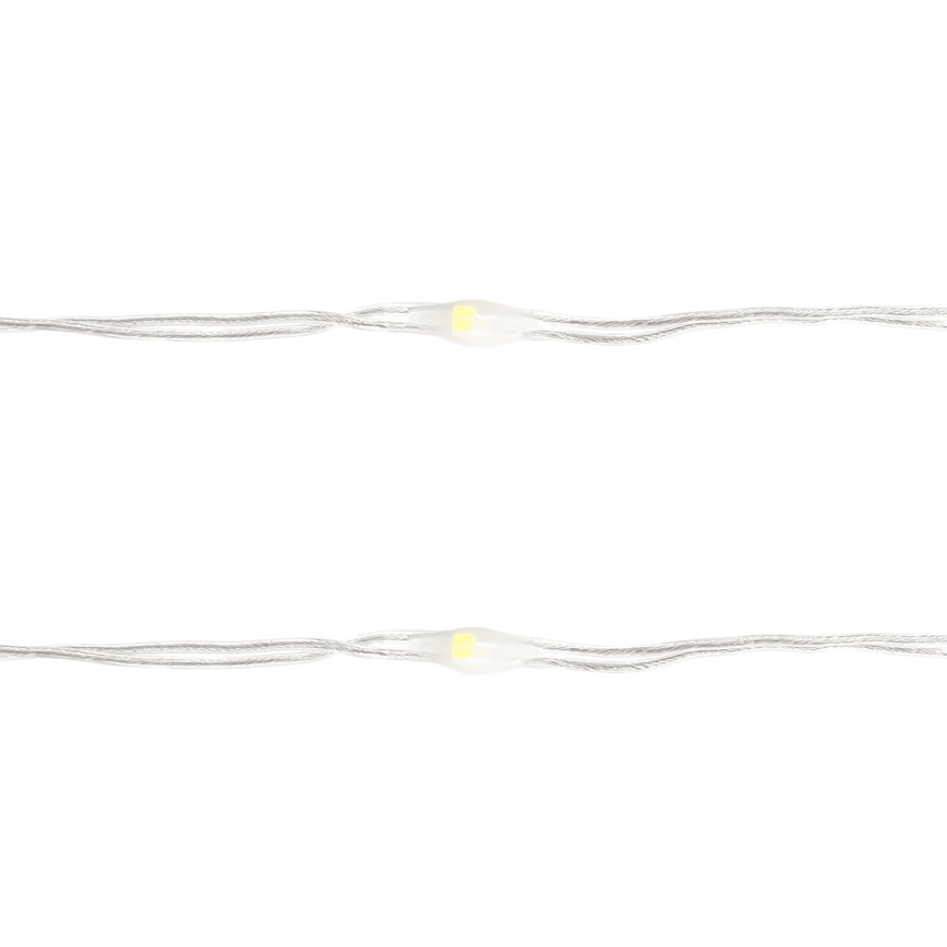 Aigostar - LED-valoketju 50 x LED / 3 x AA, 5,3 m, kylmänvalkoinen