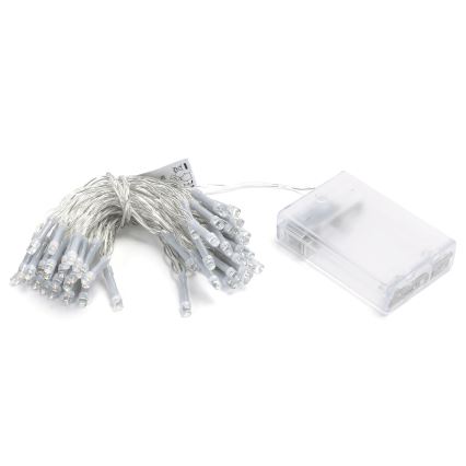 Aigostar - LED-valoketju 50xLED/3xAA 5,3m monivärinen