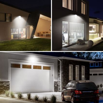 Aigostar - LED-valonheitin anturilla LED/10W/230V 4000K IP65 valkoinen