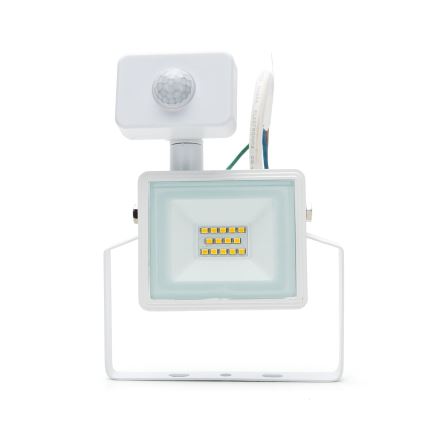Aigostar - LED-valonheitin anturilla LED/10W/230V 4000K IP65 valkoinen