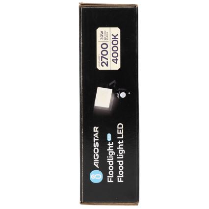Aigostar - LED-valonheitin anturilla LED/30W/230V 4000K IP65