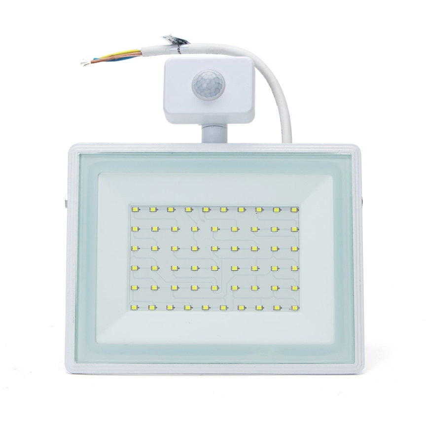 Aigostar - LED-valonheitin anturilla LED/50W/230V 6400K IP65 valkoinen