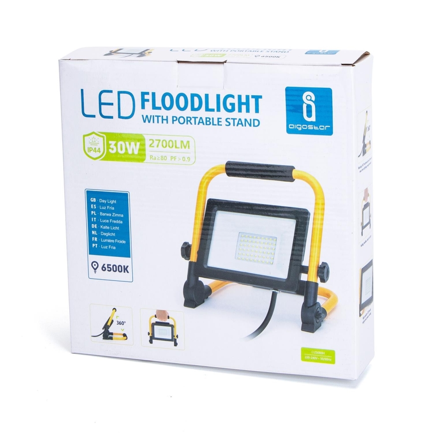 Aigostar - LED Valonheitin jalustalla LED/30W/230V IP44