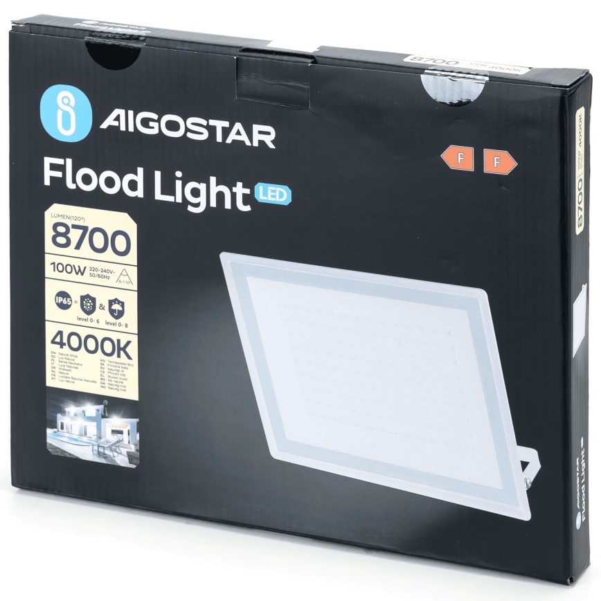 Aigostar - LED-valonheitin LED/100W/230V 4000 IP65