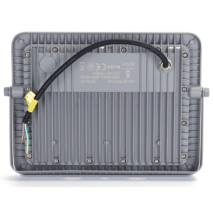 Aigostar - LED-valonheitin LED/100W/230V harmaa 4000K IP65