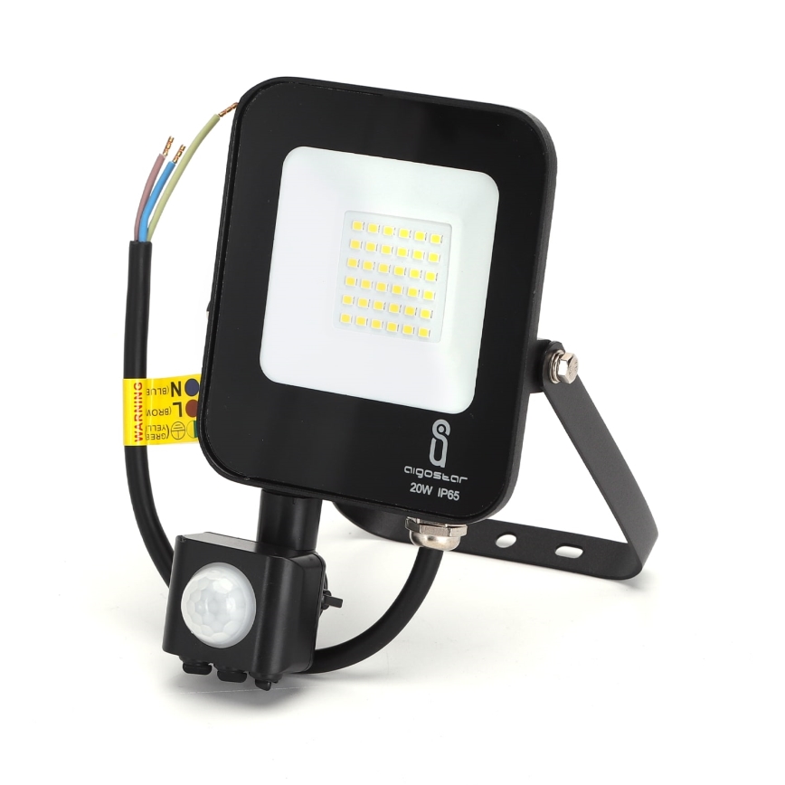 Aigostar - LED Valonheitin sensorilla LED/20W/230V 4000K IP65