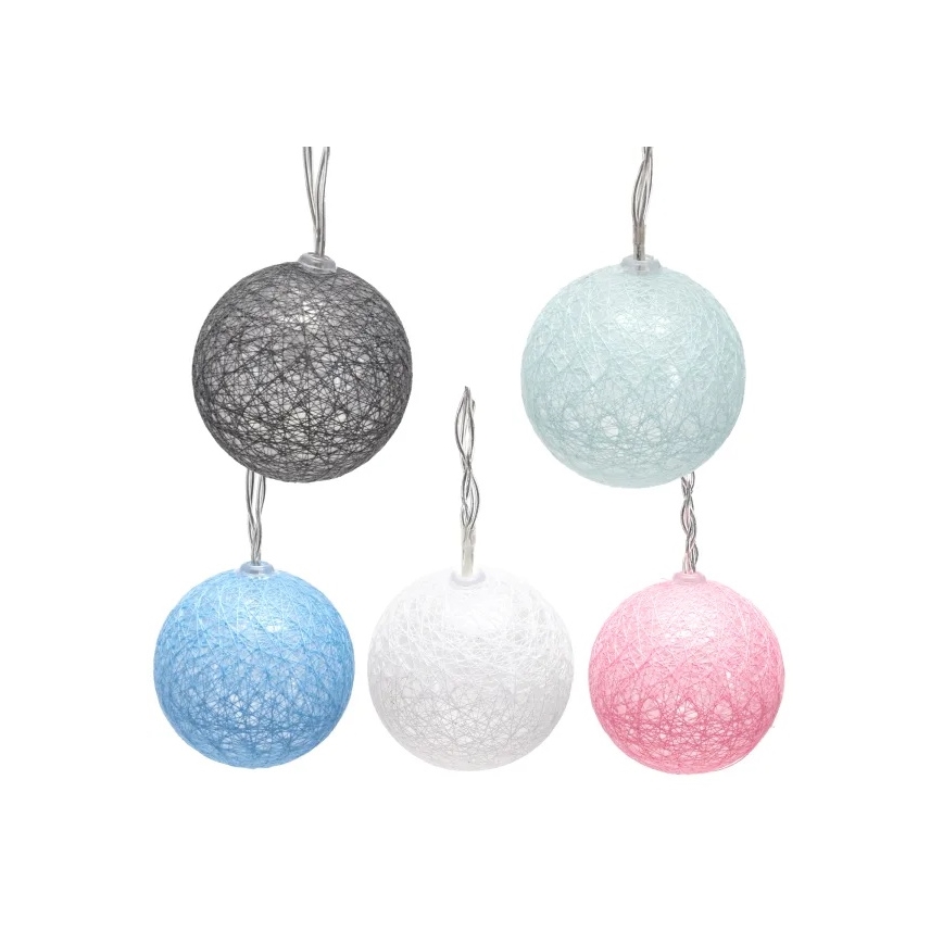 Aigostar - LED-valosarja 10xLED/3xAA, 2 m, lämmin valkoinen