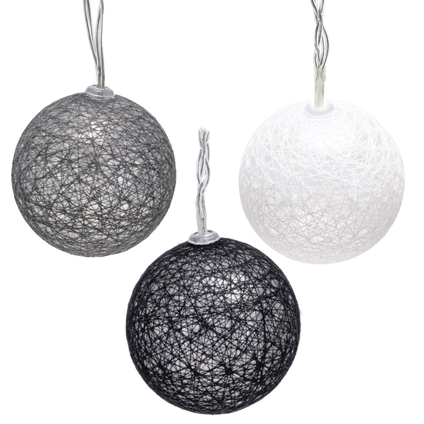 Aigostar - LED-valosarja 10xLED/3xAA, 2 m, lämmin valkoinen