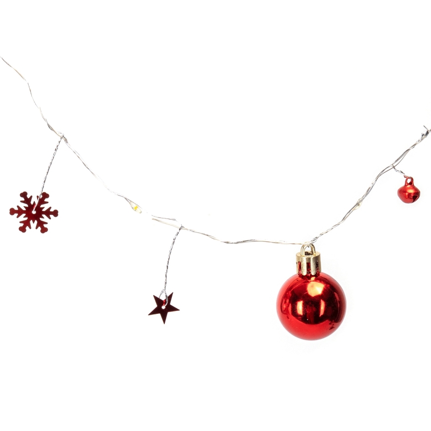 Aigostar - LED-valosarja 20xLED/3xAA 2 m lämmin valkoinen