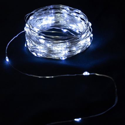 Aigostar - LED-valosarja 40xLED/2x3V 4m kylmänvalkoinen