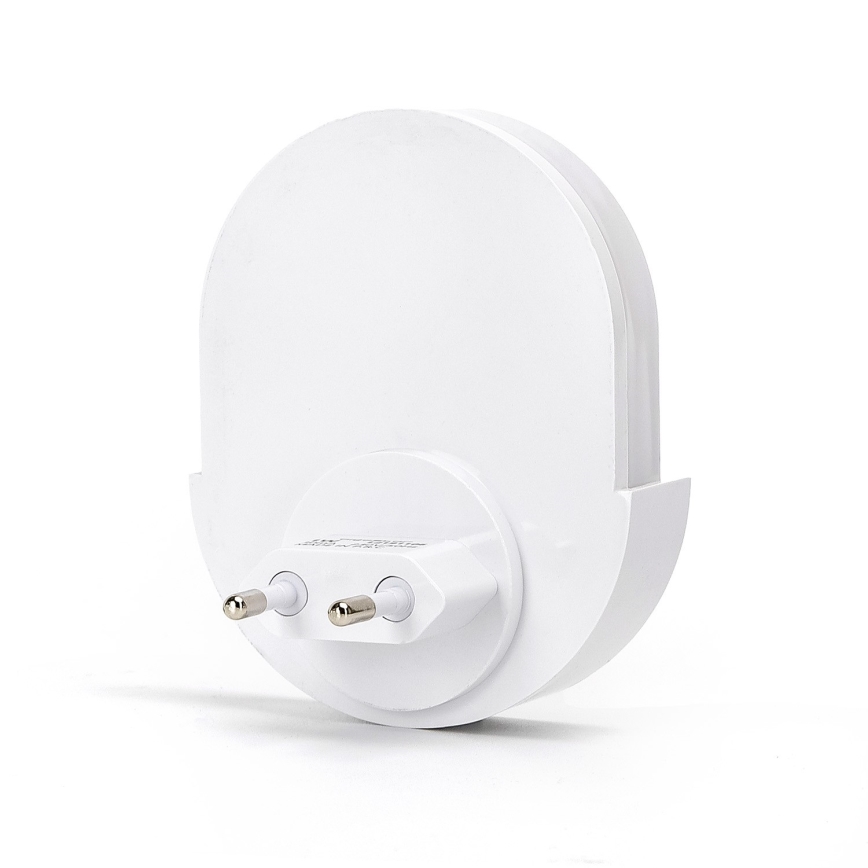 Aigostar - LED-yövalo anturilla LED/1W/230V 6500K soikea