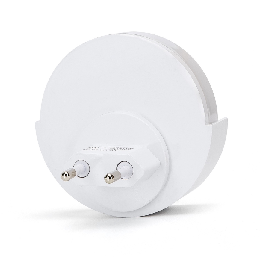 Aigostar - LED Yövalo hämärätunnistimella LED/1W/230V 6500K pyöreä