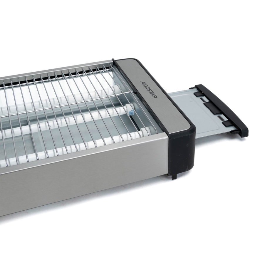 Aigostar - leivänpaahdin 840-1000W/230V mattakromi