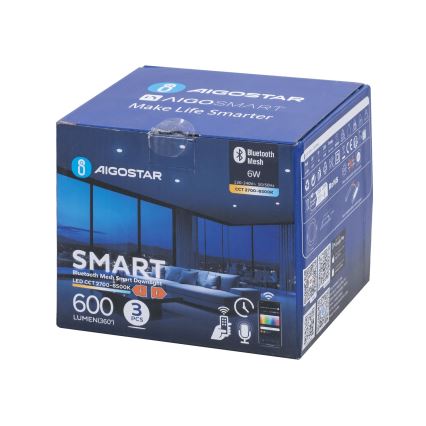 Aigostar - SETTI 3x himmennettävä LED-kattovalaisin MESH LED/6W/230V 2700K-6500K halkaisija 11,5 cm