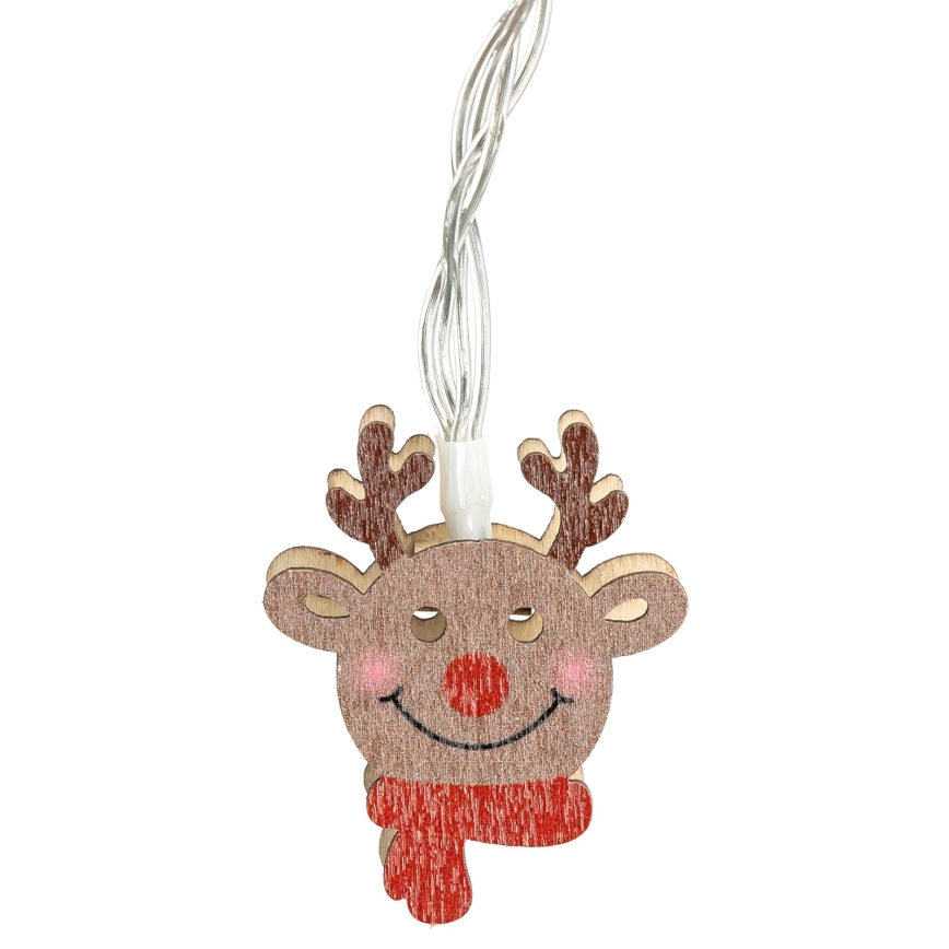 Aigostar - poroaiheinen LED-jouluvaloketju 20xLED/3xAA 3m lämmin valkoinen