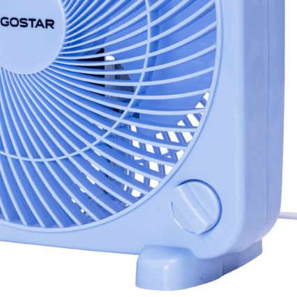 Aigostar - Pöytätuuletin 30W/230V sininen