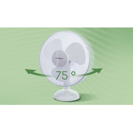 Aigostar - Pöytätuuletin 40W/230V valkoinen