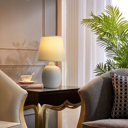 Aigostar - Pöytävalaisin 1xE14/40W/230V beige