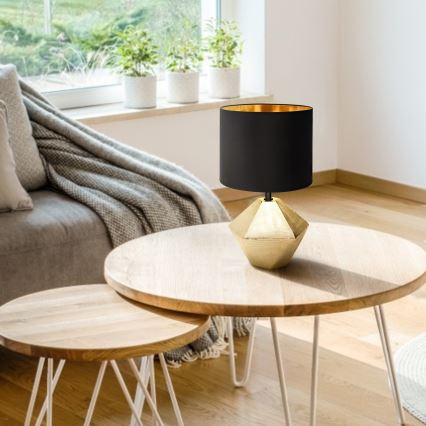 Aigostar - Pöytävalaisin 1xE14/40W/230V kulta/musta