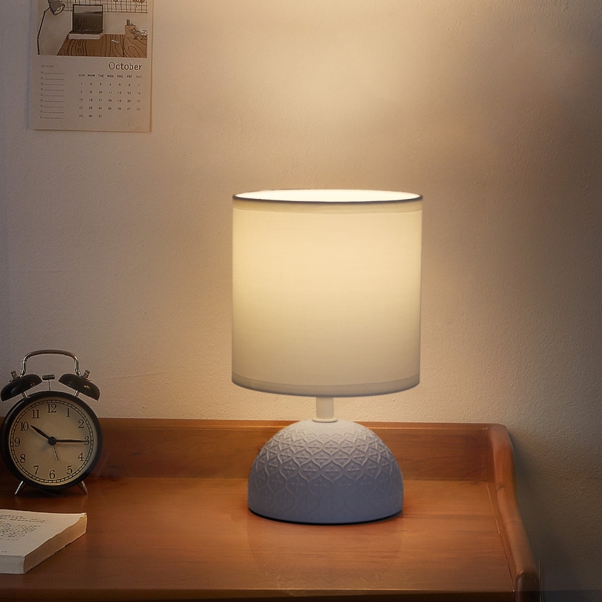 Aigostar - Pöytävalaisin 1xE14/40W/230V sininen/valkoinen