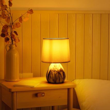 Aigostar - Pöytävalaisin 1xE14/40W/230V valkoinen