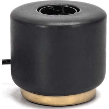 Aigostar - Pöytävalaisin 1xE27/60W/230V musta