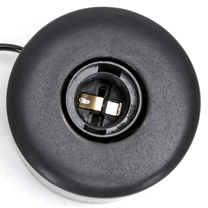 Aigostar - Pöytävalaisin 1xE27/60W/230V musta