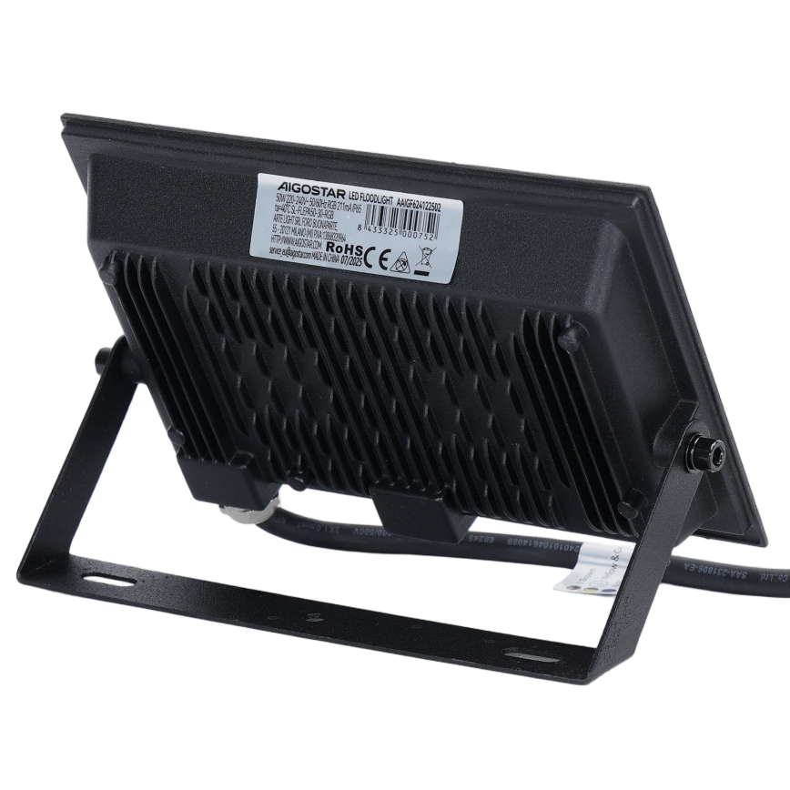 Aigostar - LED RGB himmennettävä valonheitin LED/50W/230V IP65 + kaukosäädin