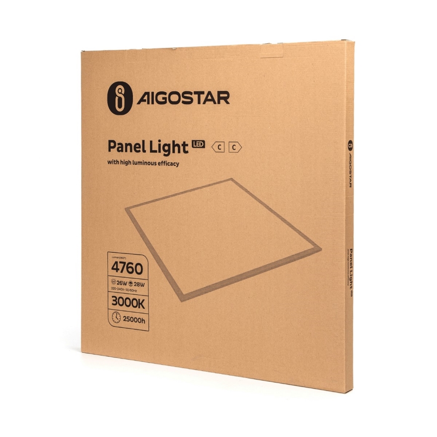 Aigostar - Riippuva LED-kattopaneeli LED/28W/230V 62x62 cm 3000K