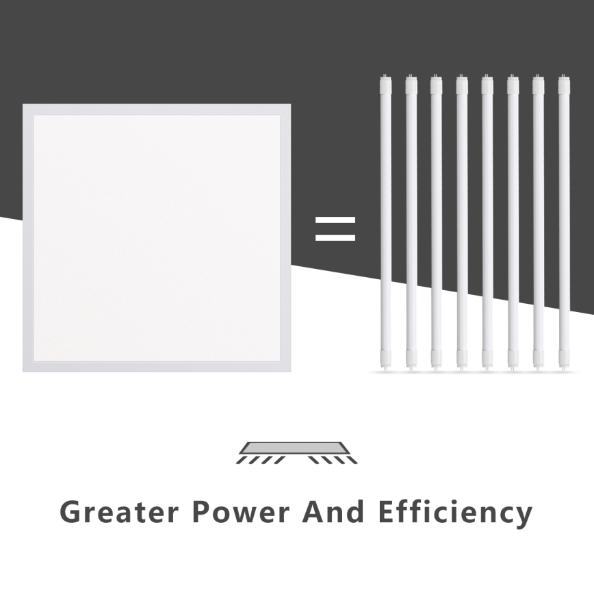 Aigostar - Riippuva LED-kattopaneeli LED/40W/230V 3000K/4000K/6500K 60x60cm valkoinen