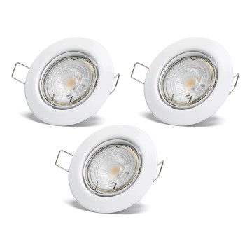 Aigostar - SARJA 3x LED upotettavaa alasvaloa 1xGU10/4,5W/230V 4000K valkoinen