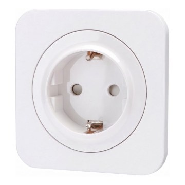 Aigostar - SCHUKO-pistorasia kehyksellä 250V/16A valkoinen